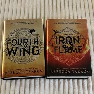 Fourth Wing and Iron Flame Hardcover Books